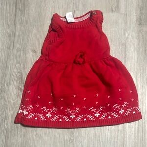 Red Sleeveless Kids Dress
